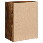 vidaXL Bibliothèque chêne fumé 40x24x52 cm bois d'ingénierie