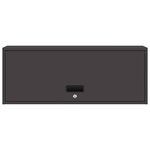 vidaXL Armoire murale pour garage Noir 90 x 33 x 35 cm