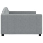 vidaXL Lit de repos gris clair 100x200 cm tissu