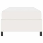 vidaXL Cadre de lit Crème 90 x 190 cm Tissu en velours côtelé