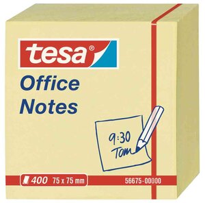 Office Bloc-notes repositionnable cube  75 x 75 mm TESA
