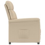 vidaXL Fauteuil Relax Crème