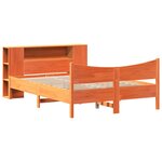 vidaXL Cadre de lit sans matelas cire marron 140x200cm bois pin massif