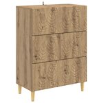 vidaXL Armoire à tiroirs Chêne artisanal 66 x 34 5 x 90 cm