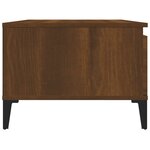 vidaXL Table basse Chêne marron 90x50x36 5 cm Bois d'ingénierie