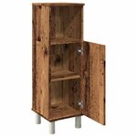 vidaXL Armoire de salle de bain vieux bois 30x30x95 cm bois ingénierie