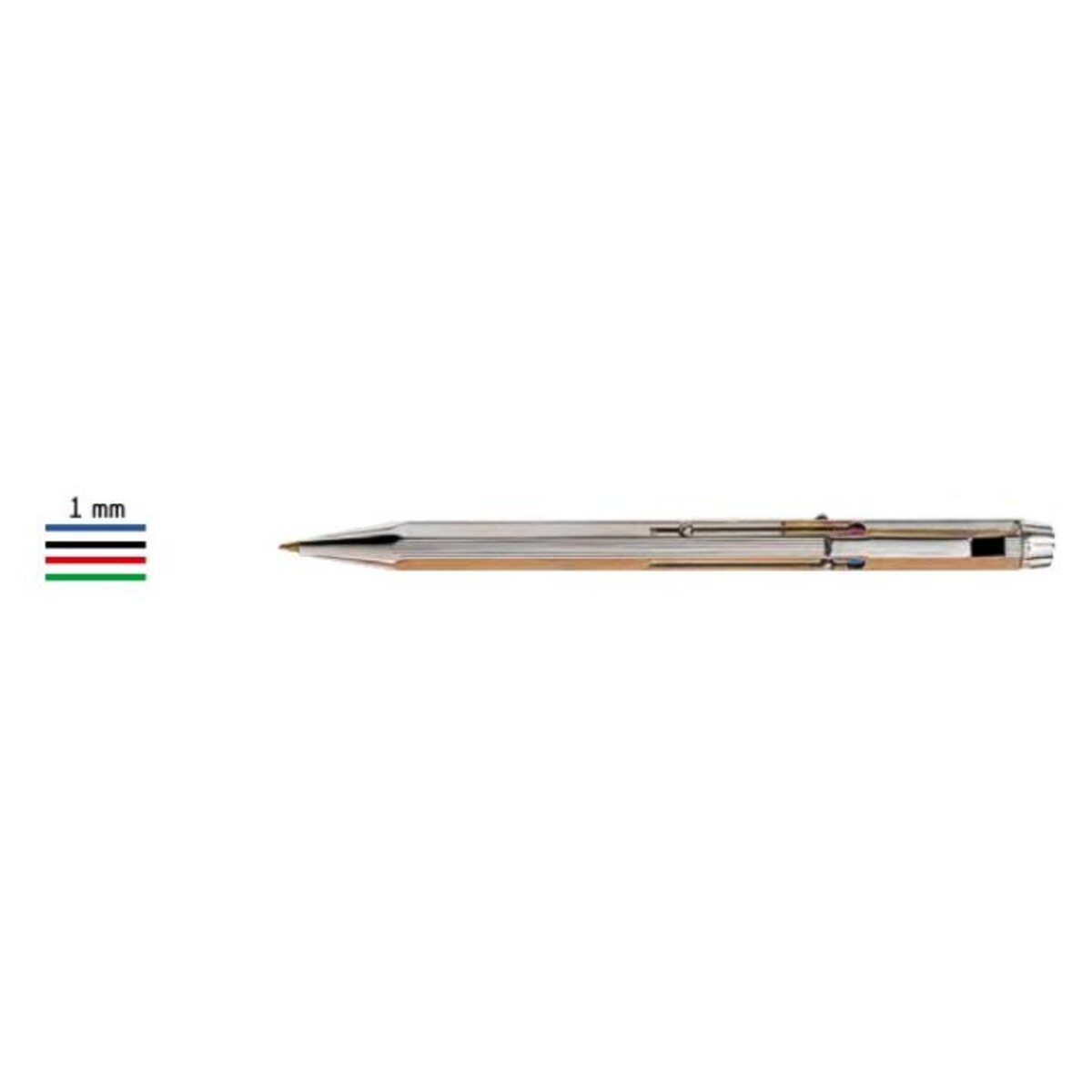 Stylo Bille 4 Couleurs VIMO – Ancien Modèle En Acier Chromé, France