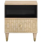 vidaXL Tables de chevet 2 Pièces 40x33x46 cm Bois de manguier solide