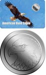 Monnaie AMERICAN BALD EAGLE 1/1000 Oz Platine 12$ Liberia 2026 (PRÉCOMMANDE)