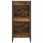 vidaXL Bibliothèque Chêne Fumé 80 x 30 x 155 cm Bois d'ingénierie