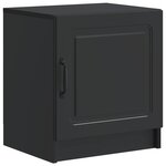 vidaXL Cabinet de chevet 2 Pièces Noir 43 x 34 5 x 47 cm