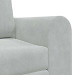 vidaXL Canapé-Lit Gris clair 148 x 71 x 83 cm Velours