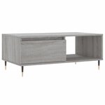vidaXL Table basse Sonoma gris 90x50x36 5 cm Bois d'ingénierie