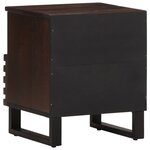 vidaXL Tables de chevet 2 Pièces 40x34x46 cm bois de manguier massif