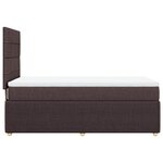 vidaXL Sommier à lattes de lit avec matelas Marron foncé 80x200 cm