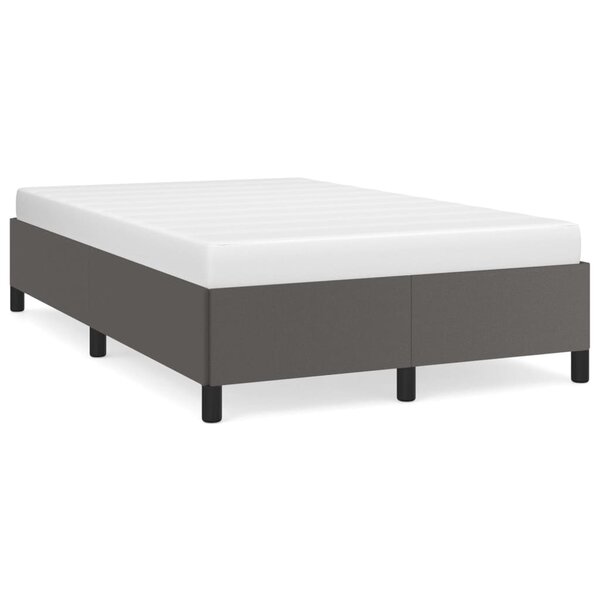 vidaXL Cadre de lit sans matelas gris 120x190 cm similicuir