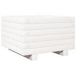 vidaXL Jardinière blanc 40x40x26 5 cm bois de pin massif