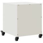 vidaXL Tables de chevet 2 Pièces blanc 36x39x43 5 cm acier
