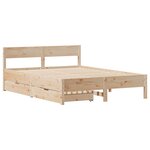 vidaXL Cadre de lit sans matelas 120x200 cm bois de pin massif