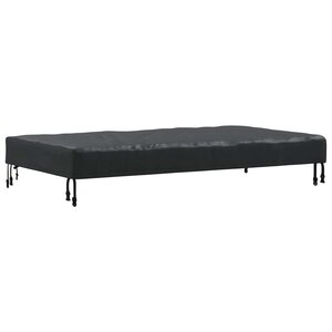 vidaXL Housse de Table Uni Noir 122 x 72 x 15 cm tissu
