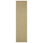 vidaXL Tapis Sisal naturel 66x250 cm Vert