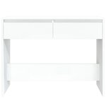 vidaXL Table console Blanc 100x35x76 5 cm Aggloméré