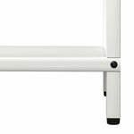 vidaXL Portant de bois chauffage blanc 40x25x120 cm