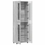vidaXL Haut Armoire avec étagère FLORIN Gris Sonoma 60 x 35 x 182 cm