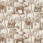 DUTCH WALLCOVERINGS Papier peint Verger avec éléphants Beige