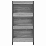 vidaXL Bibliothèque Gris Sonoma 80 x 30 x 155 cm Bois d'ingénierie