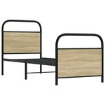 vidaXL Cadre de lit sans matelas 80x200cm chêne sonoma bois ingénierie