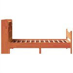 vidaXL Cadre de lit sans matelas cire marron 75x190 cm bois pin massif