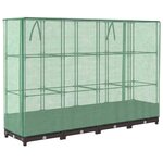vidaXL Jardinière surélevée avec housse aspect rotin 160x40x123 cm