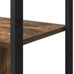 vidaXL Étagère Chêne fumé 80 x 30 x 155 5 cm Bois d'ingénierie