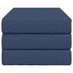 vidaXL Canapé-lit pliable 100 x 67 x 45 cm Bleu