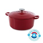 BK Cookware H6072.528 BK Bourgogne Cocotte en Fonte - Ronde - 28 cm - 6.7L - Revetement émaillé - Couvercle avec Anneaux