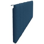 vidaXL Coussin de tête de lit bleu 200 cm tissu
