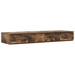 Tiroirs de lit vidaXL Chêne fumé 120x36 5x16 5 cm Bois d'ingénierie