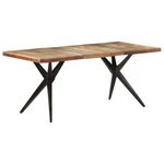 vidaXL Table de salle à manger 180x90x76cm Bois de récupération solide