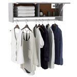 vidaXL Garde-robe gris béton 100x32 5x35 cm bois d'ingénierie