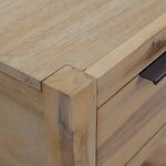 vidaXL Tables de chevet avec tiroirs 2 Pièces 40x30x48 cm Acacia solide