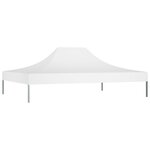 vidaXL Toit de tente de réception 4 5x3 m Blanc 270 g/m²