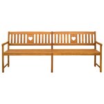 vidaXL Banc extérieur Naturel 220 x 55 5 x 90 cm Bois d'Acacia Massif