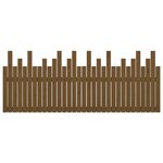 vidaXL Tête de lit murale Marron miel 204x3x80 cm Bois massif de pin