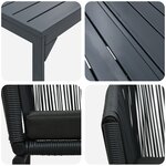 Ensemble de salle à manger jardin 10 pièces avec coussins en poly rotin noir vidaXL
