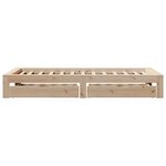 vidaXL Cadre de lit sans matelas 75x190 cm bois de pin massif