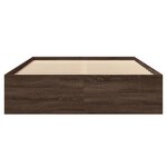 vidaXL Cadre de lit sans matelas chêne marron 120x190 cm