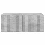 vidaXL Meuble TV mural 2 Pièces Béton 60 x 31 x 29.5 cm Bois d'ingénierie