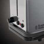 Russell hobbs grille-pain à fente longue adventure argenté 1000 w