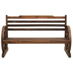 vidaXL Banc de jardin 112 cm bois de sapin massif